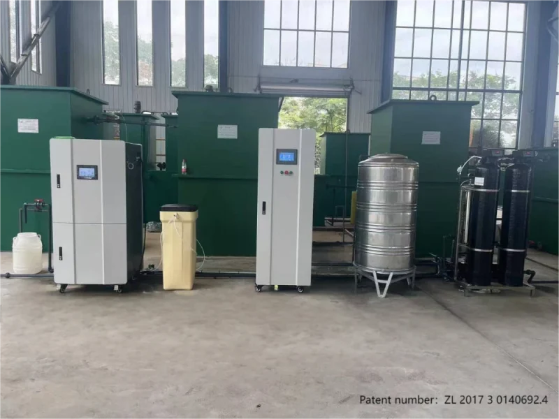 Hypochlorous acid generator for animal husbandry