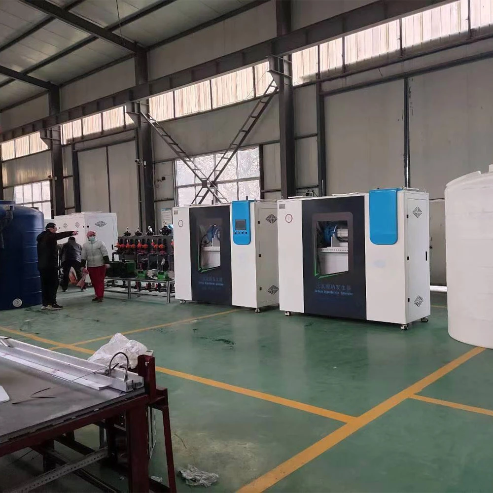 Sodium hypochlorite generators are used for water treatment
