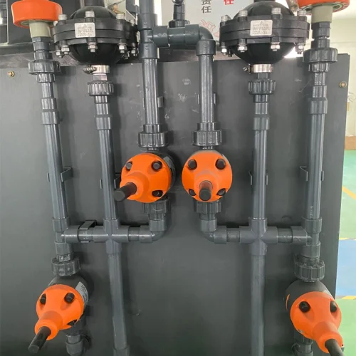 Connection of sodium hypochlorite generator