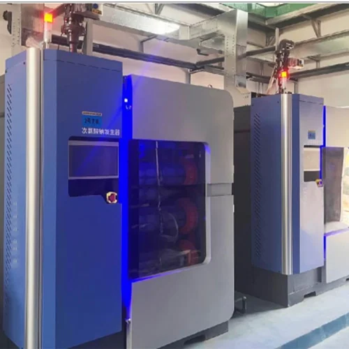 Sodium hypochlorite generator wastewater treatment