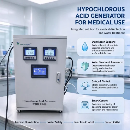 Hypochlorous acid generator medical