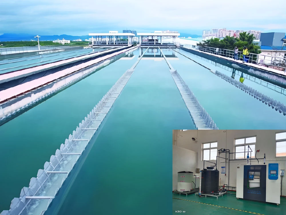 Sodium hypochlorite generator disinfection site