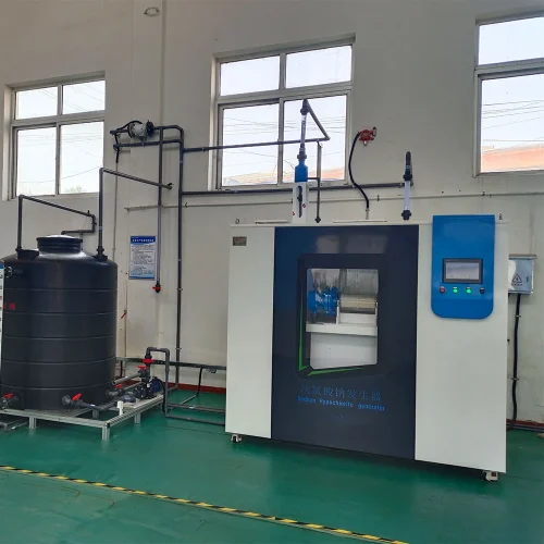 Sodium hypochlorite generator equipment room