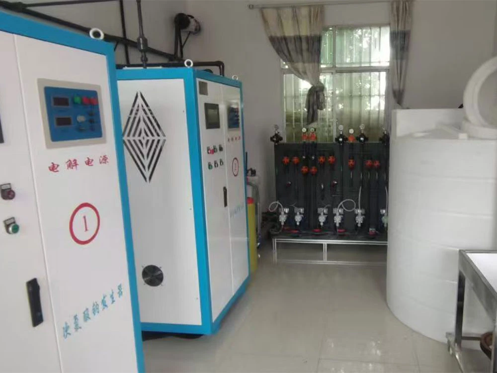 Sodium hypochlorite generators are used for water treatment