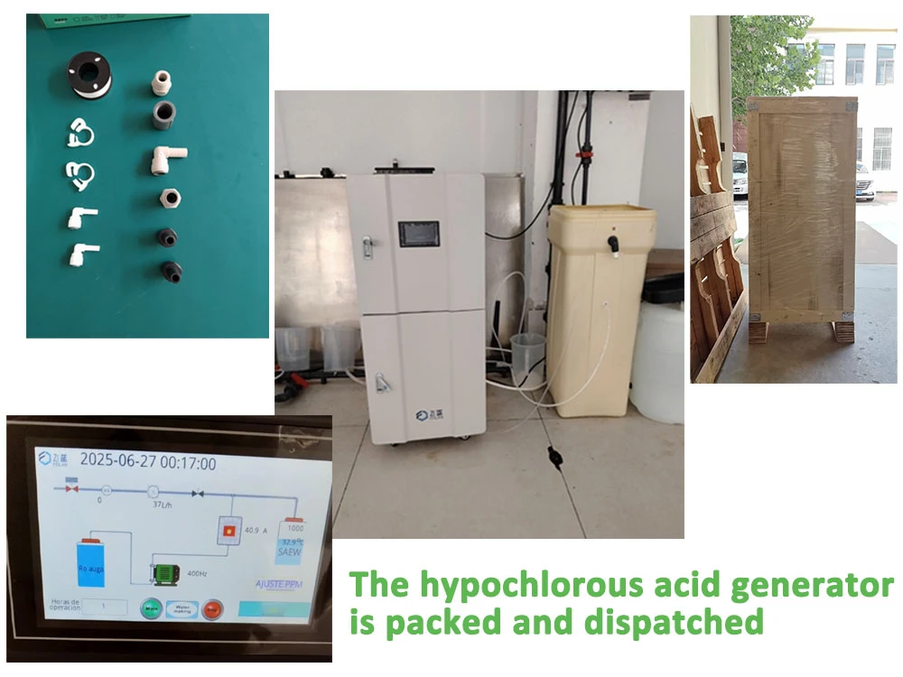 The hypochlorous acid generator has been dispatched