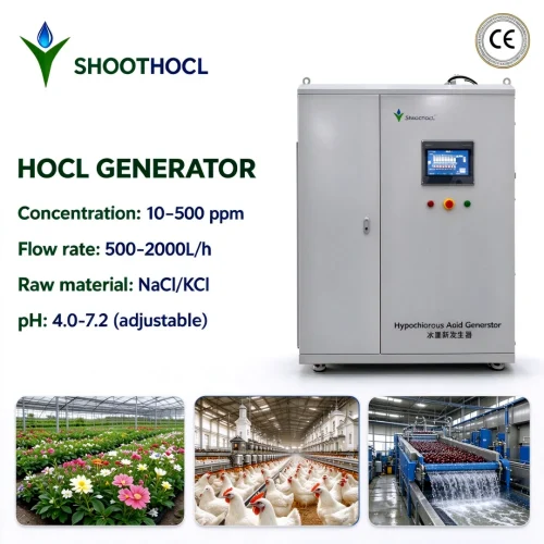 Hypochlorous acid generator application