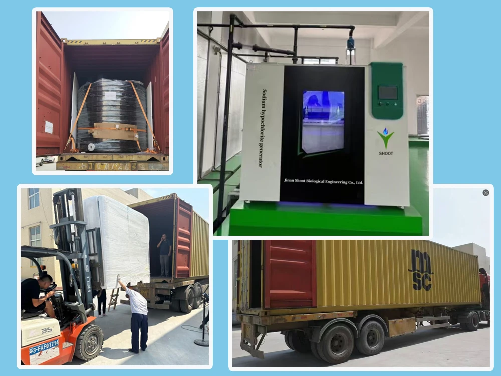 Sodium hypochlorite generator shipped.