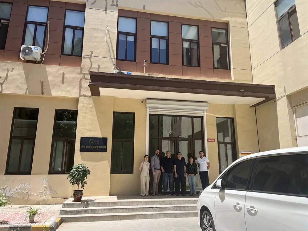 The customer visited the hypochlorous acid generator manufacturer
