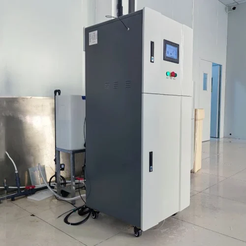 Hypochlorous acid generator used for salmon cleaning and disinfection