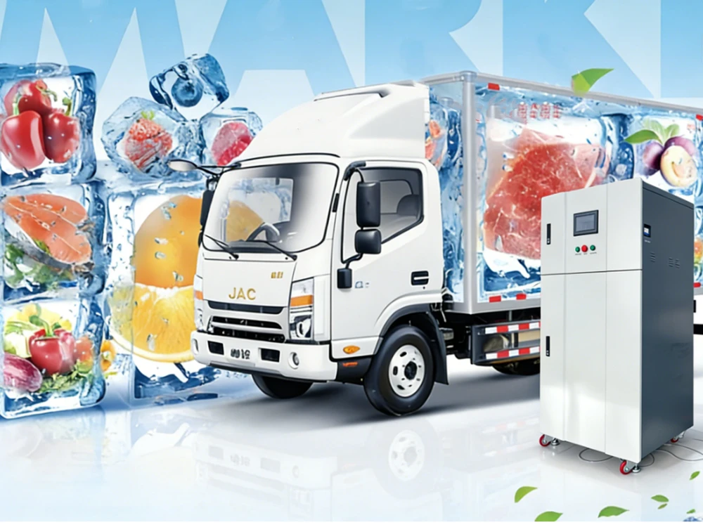 Hypochlorous acid is used for cold chain transportation
