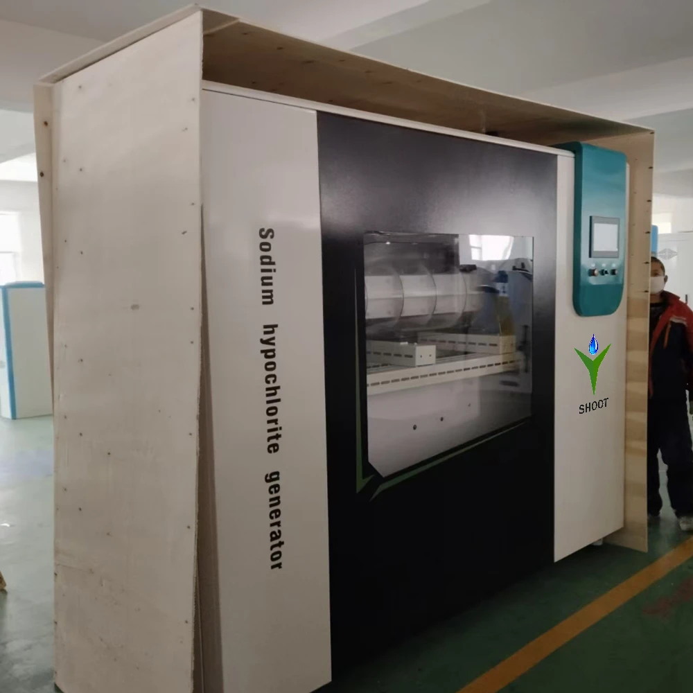 Sodium hypochlorite generator shipped from factory.
