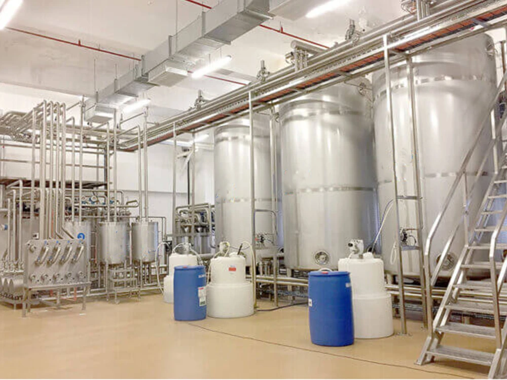 Application of hypochlorous acid generator in CIP pipeline cleaning and disinfection