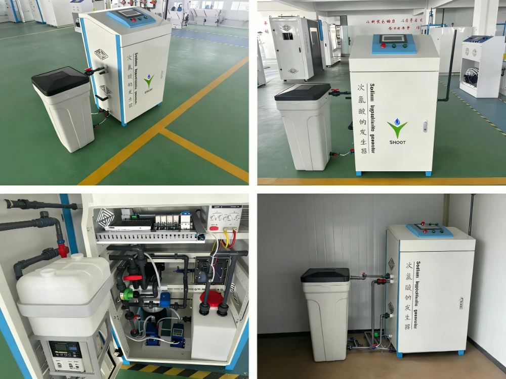 Sodium hypochlorite generator on site