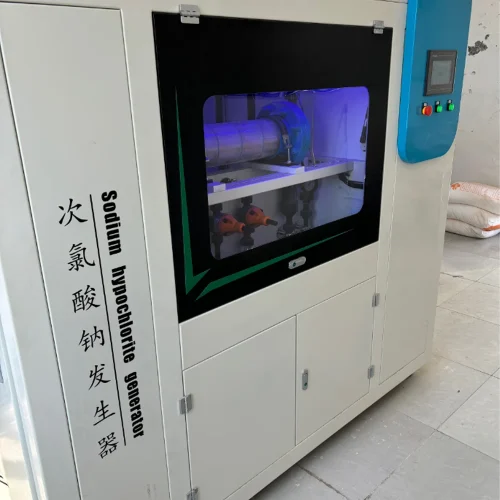 Sodium hypochlorite generator production