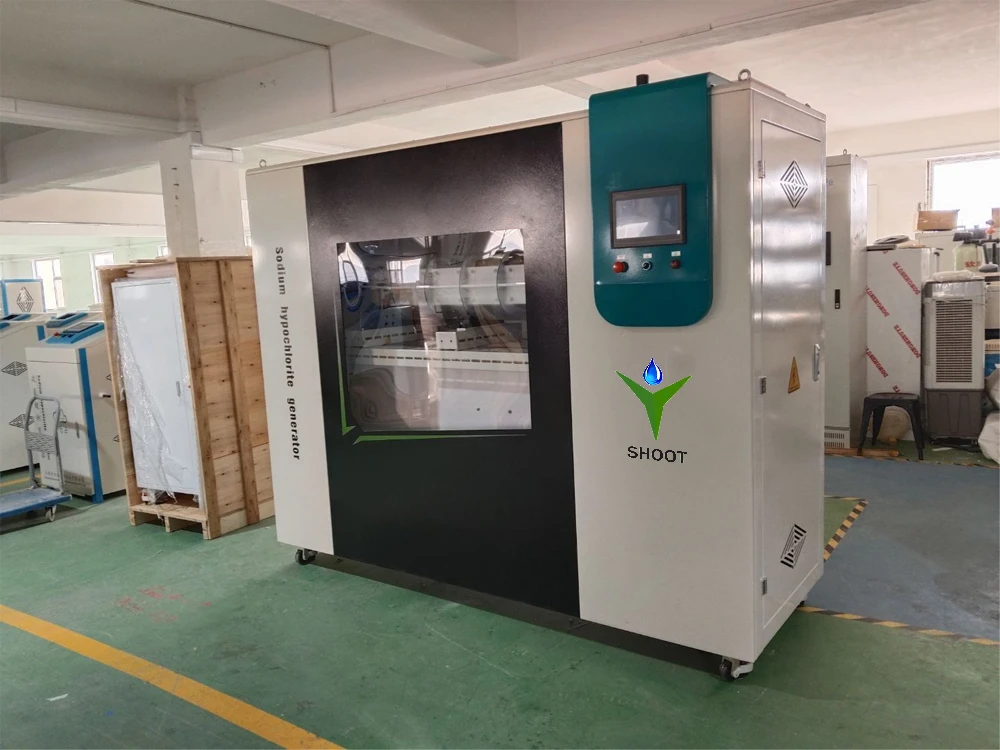 Sodium hypochlorite generator on site