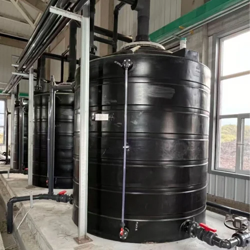 Sodium hypochlorite generator storage