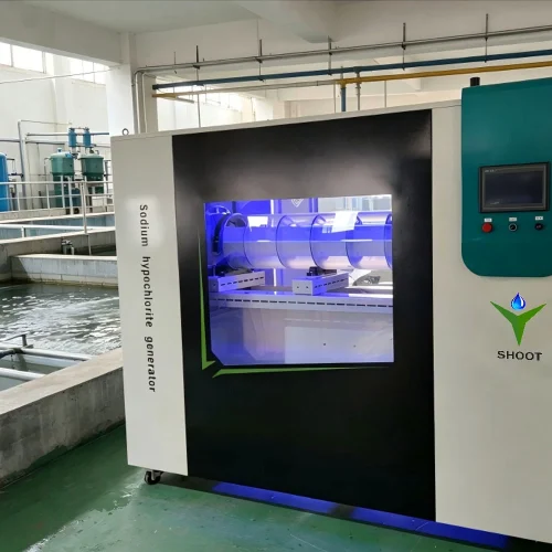 Sodium hypochlorite generator on site