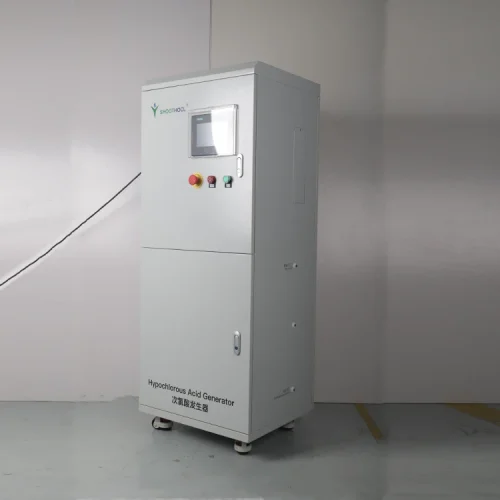 Hypochlorous acid generator for dental chair disinfection