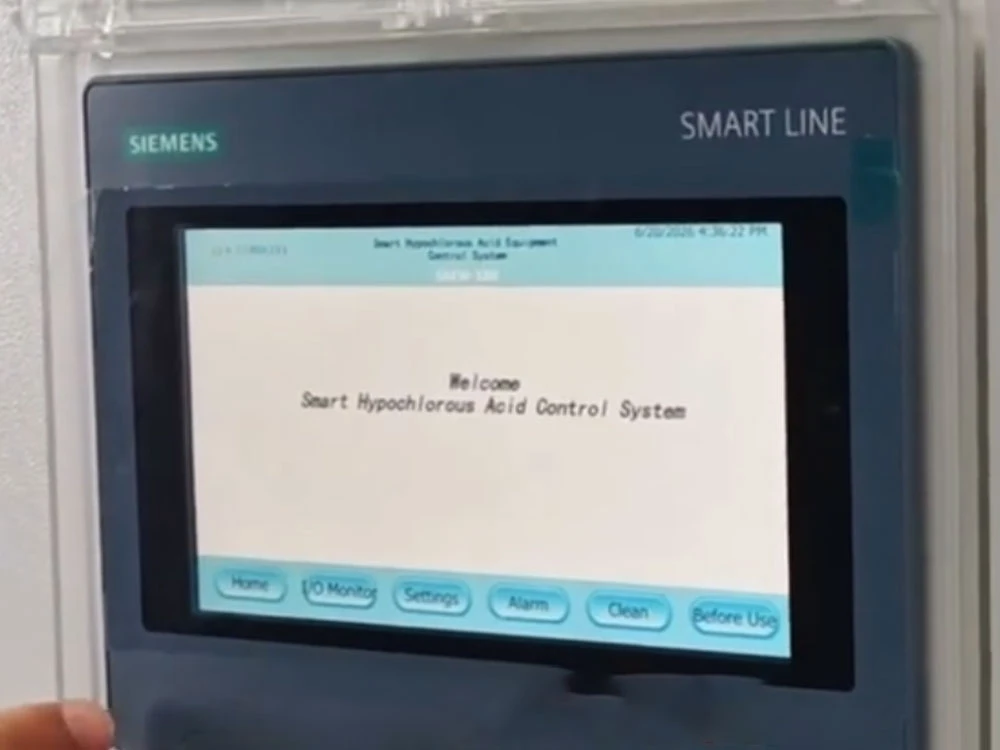 Hypochlorous acid generator PLC