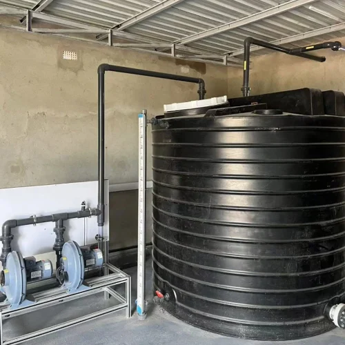 Sodium hypochlorite generator storage tank
