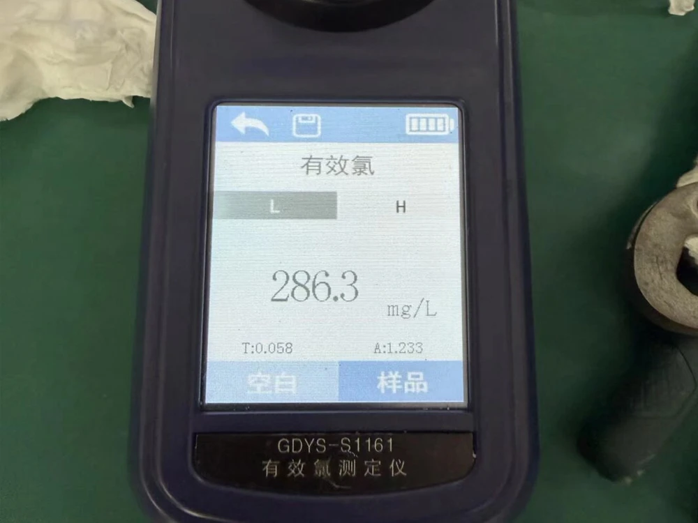 Available chlorine