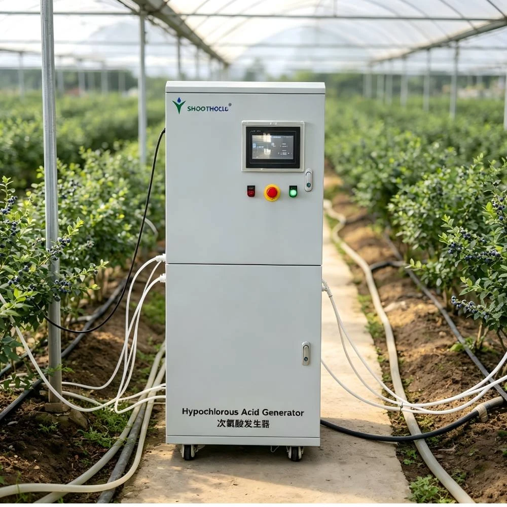 Hypochlorous acid generator application