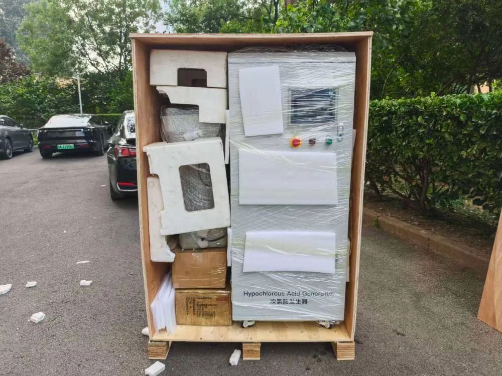 Hypochlorous acid generator packaging