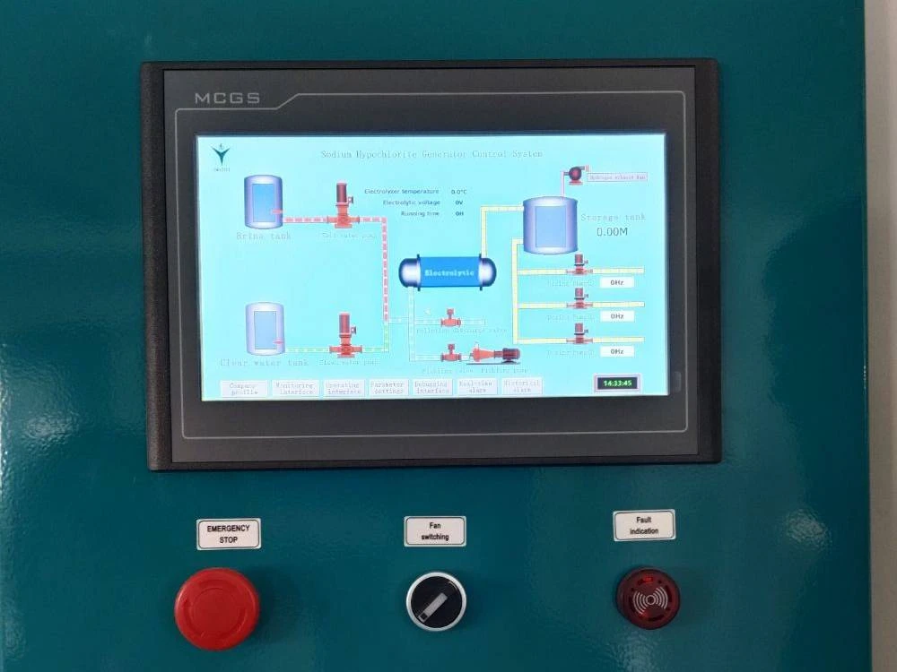 Sodium hypochlorite generator PLC