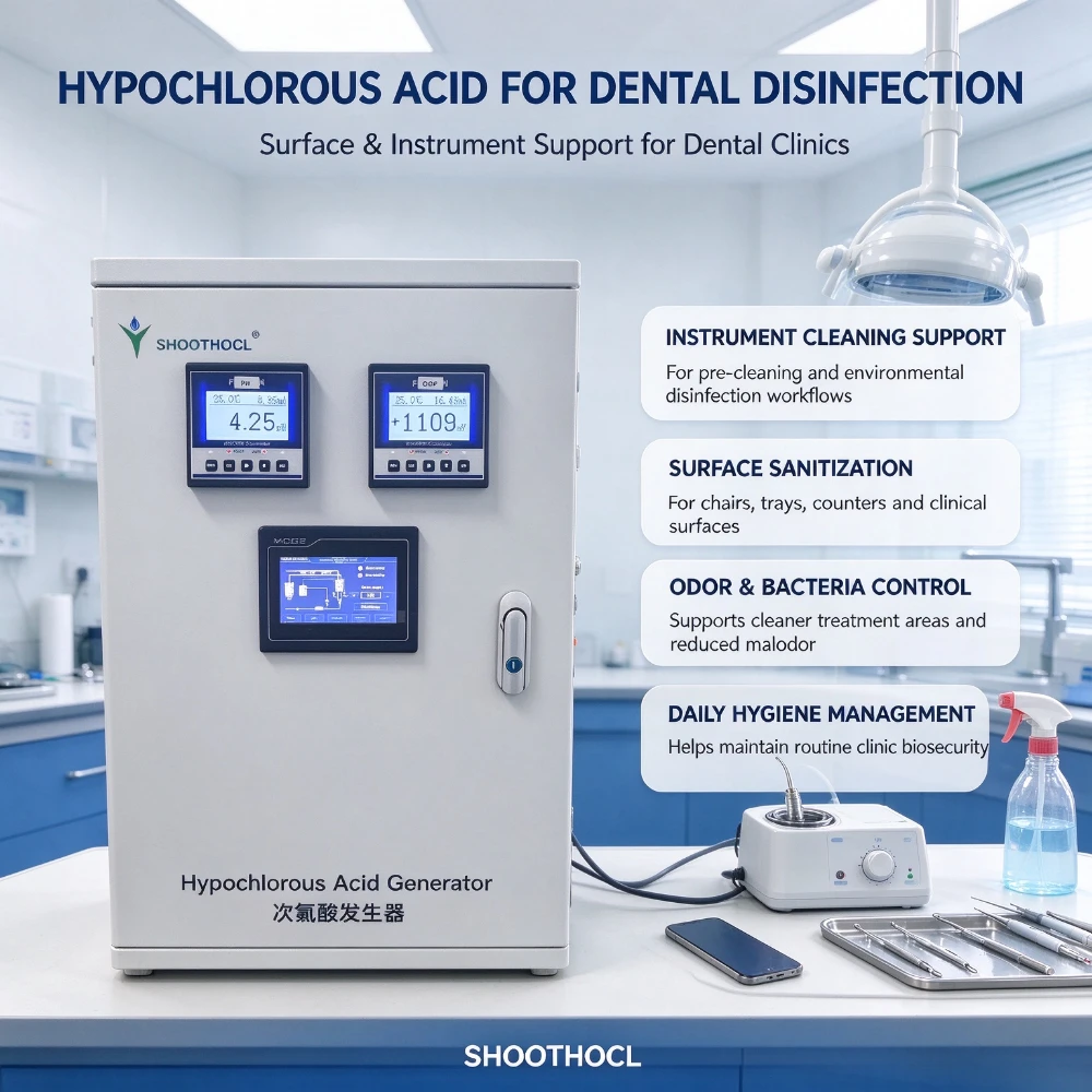 Hypochlorous Acid Generator for Dental Clinics