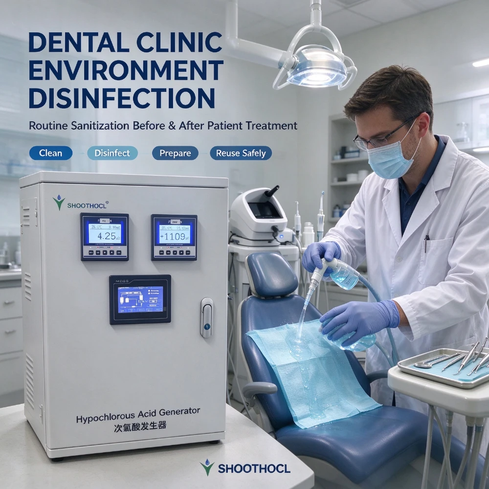 Hypochlorous Acid Generator for Dental Clinics