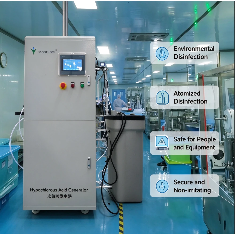 HOCL generator for instrument disinfection