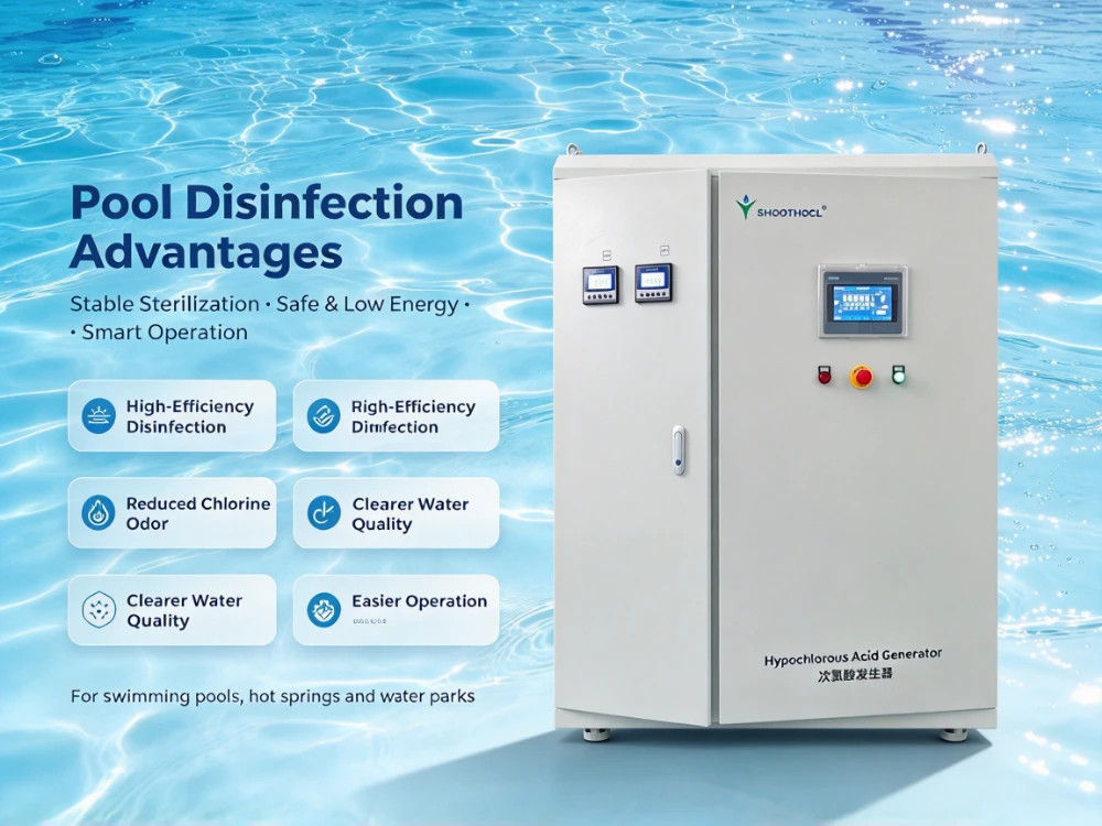 Hypochlorous Acid Generator for Swimming Pools